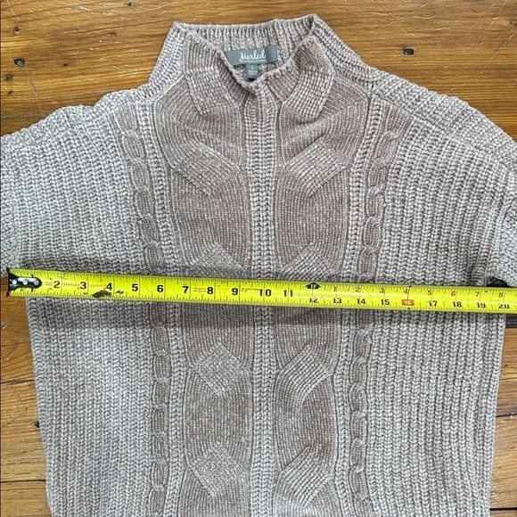 Marled Reunited Clothing Knit Sweater light pink size small - Picture 4 of 10